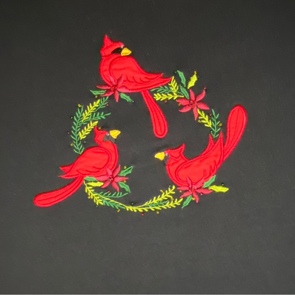 Cottage Street Long Sleeve Black Top - Appliqué, Embroidery, Beads - Size 1X - Picture 5 of 9